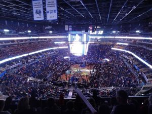 professional basketball court